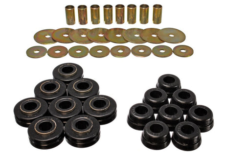 Energy Suspension Scout II Body Mounts - Black (Part #6.4101G) for 1972-1977 International Scout II