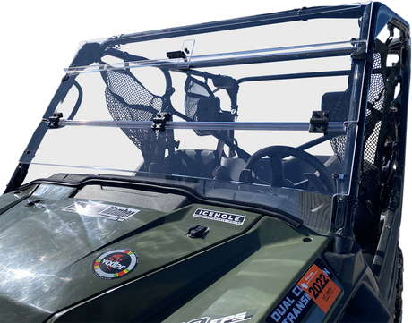 MOOSE OFFROAD Full Folding Windshield - Deluxe for Pioneer V000258-12200M, Fits Jeep Wrangler TJ & Unlimited (1997-2006)