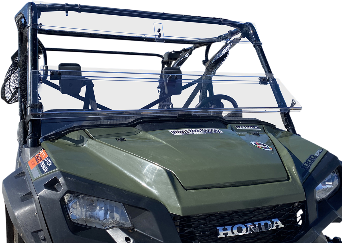 MOOSE OFFROAD Full Folding Windshield - Deluxe for Pioneer V000258-12200M, Fits Jeep Wrangler TJ & Unlimited (1997-2006)