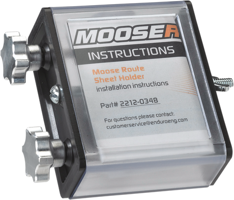 Moose Offroad Side Load Route Sheet Holder 14-053 for Dual-Sport and Enduro Motorcycles, Fits Various Models