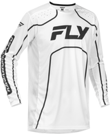 Fly Racing Youth Rayce Bicycle Jersey White/Black YXL - Perfect for Youth Mountain Biking and Cycling