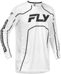 Fly Racing Rayce Bicycle Jersey White/Black Medium – Long Sleeve Performance MTB Jersey for Men and Women