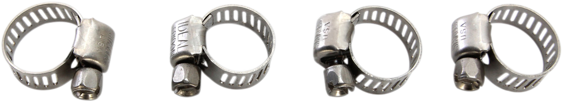 MOOSE OFFROAD Clamp Hose - Stainless Steel - 7-17 mm - 4-Pack 114-6405