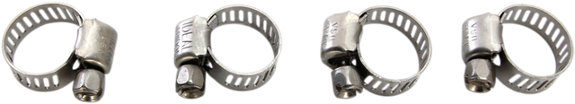 MOOSE OFFROAD Clamp Hose - Stainless Steel - 8-22 mm - 4-Pack 114-6406