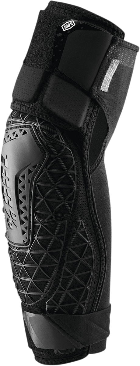 100% Surpass Elbow Guards - Black, Medium - Impact-Certified Level 2 for Mountain Biking and BMX