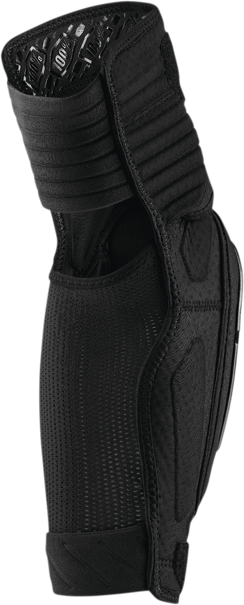 100% Fortis Elbow Guards Black L/XL - Durable Impact Protection with Perforated Neoprene Fit for Motocross and Off-Road Vehicles