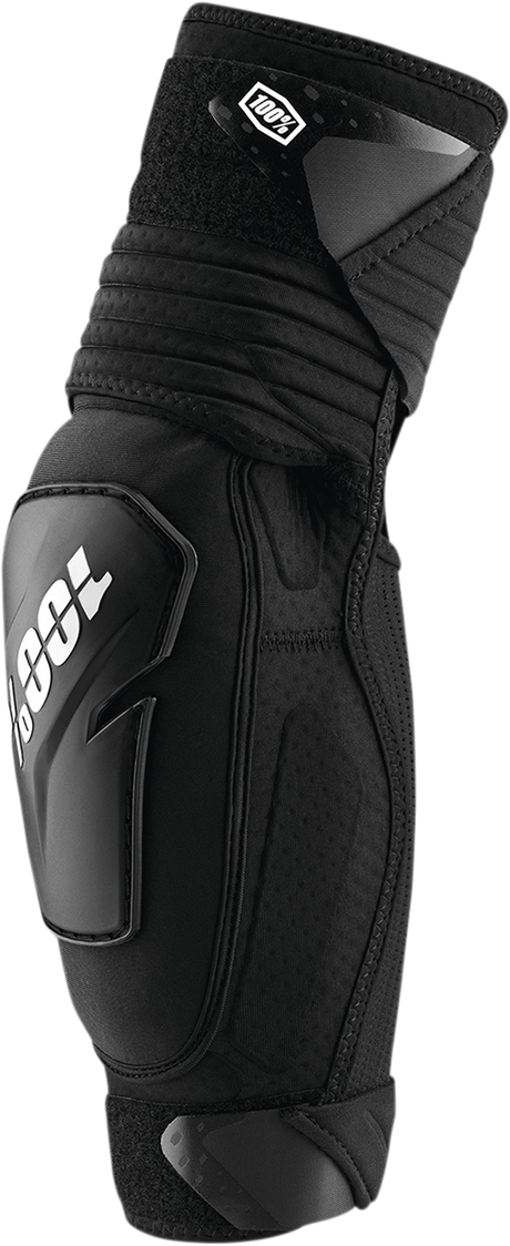 100% Fortis Elbow Guards Black L/XL - Durable Impact Protection with Perforated Neoprene Fit for Motocross and Off-Road Vehicles
