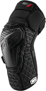 100% Surpass Knee Guards - Black, Small | Impact-Absorbing Protective Gear for Mountain Biking and BMX