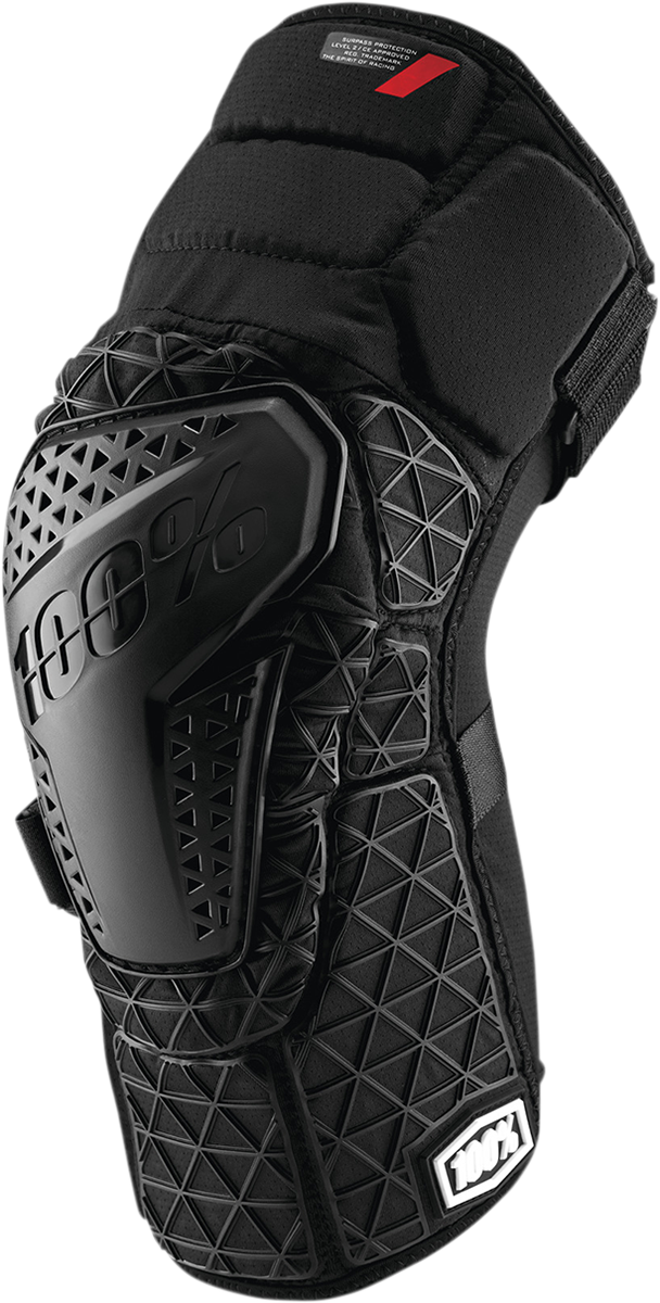 100% Surpass XL Knee Guards with Impact-Absorbing Design for MTB and BMX - Model 70009-00004