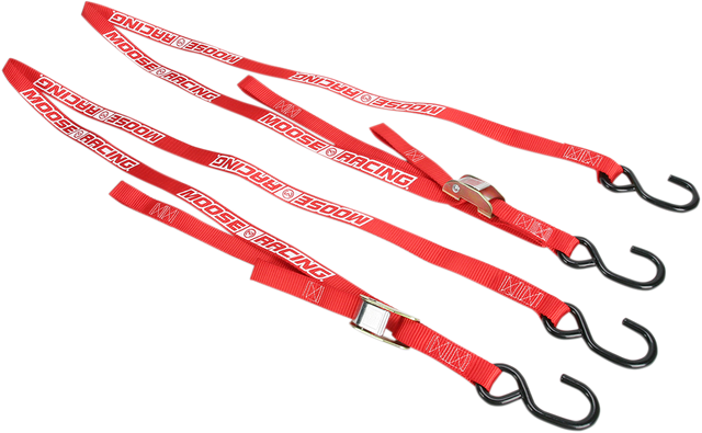 MOOSE OFFROAD Soft-Tie Tie-Downs - Red 3920-0303