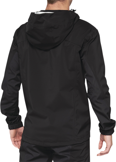 100% Hydromatic Jacket - Black, Small - Lightweight Waterproof Cycling Jacket with Aerodynamic Fit for Men and Women