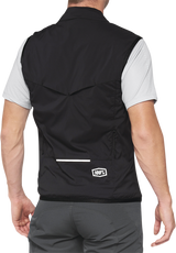 100% Corridor Stretch Vest for Road Bikes - Black, Small (Part #40043-00000) - Wind and Water Resistant Cycling Vest