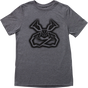 Moose Offroad Youth Agroid Shadow T-Shirt - Gray, Small - Fits Jeep Wrangler, Toyota Tacoma, Ford F-150, Chevy Silverado, RAM 1500