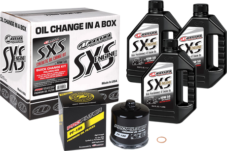 MAXIMA RACING OIL SXS Synthetic Oil Change Kit - Polaris Turbo - 10W-50 90-219013-TXP