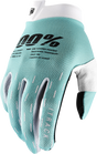 100% iTrack Gloves Aqua XL - Comfortable and Durable Cycling Gloves for Road and Mountain Bikes