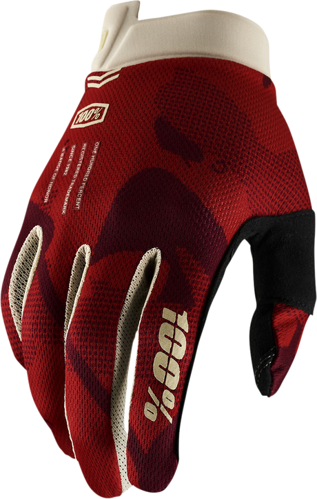 100% iTrack Terra Gloves - Medium - Designed for Motocross & Off-Road Vehicles