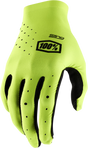 100% Sling MX Gloves - Fluorescent Yellow, Large - Designed for Motocross and Off-Road Vehicles
