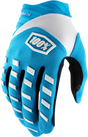 100% Airmatic Gloves - Blue, Small | Durable Neoprene Cuff & Tech-Enabled Design for Motorcycle Riding