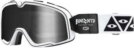 100% Barstow Goggle Race Service with Silver Mirror Lens - Part 50002-252-01 for ATV, UTV, Motorcycle, Off-Road Vehicles