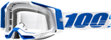 100% Racecraft 2 Goggle Isola with Clear Lens - Perfect for ATV, Motocross, and Off-Road Vehicles