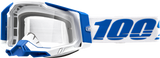 100% Racecraft 2 Goggle Isola with Clear Lens - Perfect for ATV, Motocross, and Off-Road Vehicles