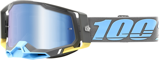 100% Racecraft 2 Goggle with Blue Mirror Lens - Trinidad Edition for ATV, Motorcycle, and Off-Road Vehicles Part 50010-00008