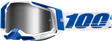 100% Racecraft 2 Goggle - Isola with Flash Silver Mirror Lens for Off-Road and Motocross
