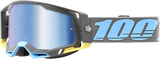 100% Racecraft 2 Goggle with Blue Mirror Lens - Trinidad Edition for ATV, Motorcycle, and Off-Road Vehicles Part 50010-00008