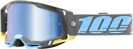 100% Racecraft 2 Goggle with Blue Mirror Lens - Trinidad Edition for ATV, Motorcycle, and Off-Road Vehicles Part 50010-00008