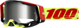 100% Racecraft 2 Goggle with Wiz Frame and Flash Silver Mirror Lens - Youth and Adult Off-Road and Motocross