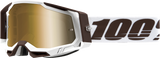 100% Racecraft 2 Snowbird Goggle with True Gold Mirror Lens - Perfect for Off-Road and Motocross Vehicles