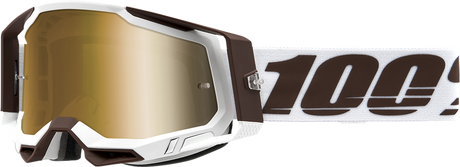 100% Racecraft 2 Snowbird Goggle with True Gold Mirror Lens - Perfect for Off-Road and Motocross Vehicles