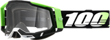 100% Racecraft 2 Goggle with Silver Mirror Lens - Kalkuta Design for Motocross and Off-Road Vehicles