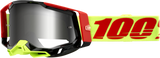 100% Racecraft 2 Goggle with Wiz Frame and Flash Silver Mirror Lens - Youth and Adult Off-Road and Motocross