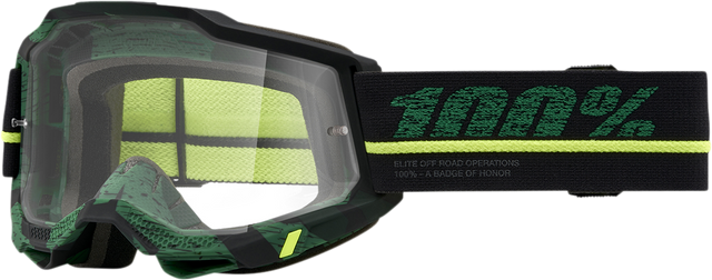 100% Accuri 2 Overlord Goggles with Clear Lens – Motorcycle and ATV Off-Road Protective Eyewear
