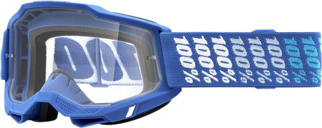 100% Accuri 2 Yarger Goggle with Clear Lens - Part 50013-00014 for Off-Road and Motorcycle Use
