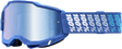 100% Accuri 2 Yarger Goggle with Blue Mirror Lens - Ideal for Off-Road and Motocross