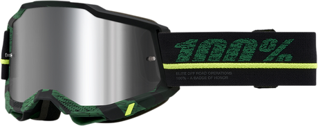 100% Accuri 2 Overlord Goggle with Silver Mirror Lens - Motorcycle and ATV Eye Protection