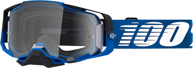 100% Armega Goggle Rockchuck Clear Lens - Perfect for ATV, Motocross, and Off-Road Vehicles