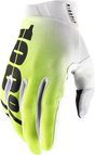 100% Ridefit Gloves - Korpo Yellow, Small | Suitable for Motorcycles and Cycling