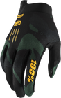100% iTrack Gloves Sentinel Black Small - Bicycle and Motorcycle Riding Gloves with Enhanced Grip and Comfort