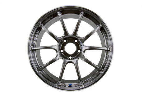 Advan RZII 17x9.0 +63 Hyper Black Wheel for Toyota Camry, Honda Civic, Ford Mustang, Subaru Outback, Mazda Mazda6