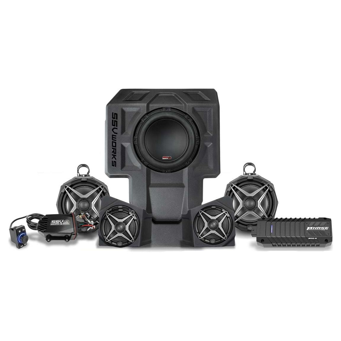 Kawasaki KRX Phase X 5 Speaker Audio Kit | SSV Works