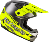 Fly Racing Youth Kinetic Surge Helmet Grey/Hi Vis - Off-Road Motorcycle Helmet for Youth Riders