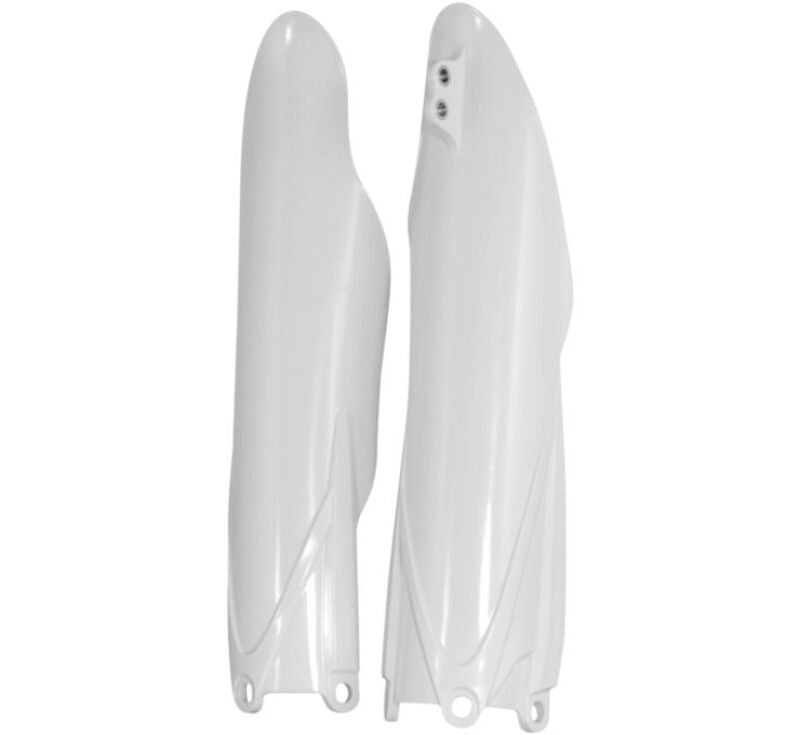 Acerbis 2171840002 Lower Fork Cover Set for Yamaha YZ125, YZ250, YZ450, FX, X, and F Models - White