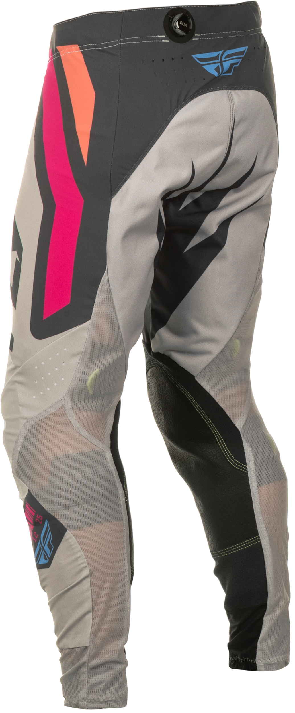 Fly Racing Lite Vice Pants for Motorcycle, Size 30, Light Grey/Pink/Coral
