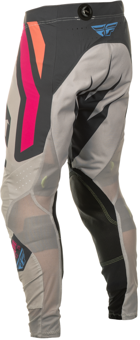 Fly Racing Lite Vice Pants for Motorcycle, Size 30, Light Grey/Pink/Coral