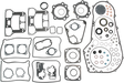 COMETIC Complete Gasket Kit - '89-'91 Softail/Dyna C9751F