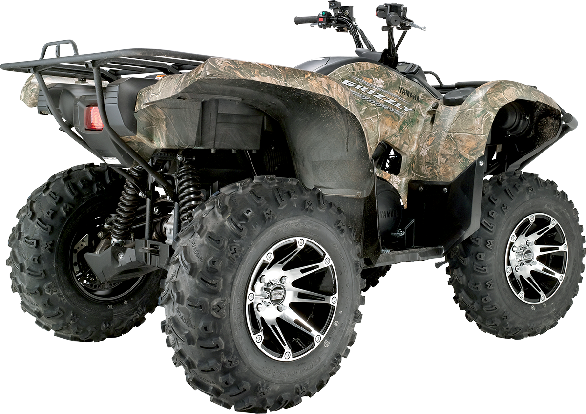 MOOSE OFFROAD Wheel - 387X - Front - Machined Black - 12x7 - 4/156 - 4+3 387MO127156BW4