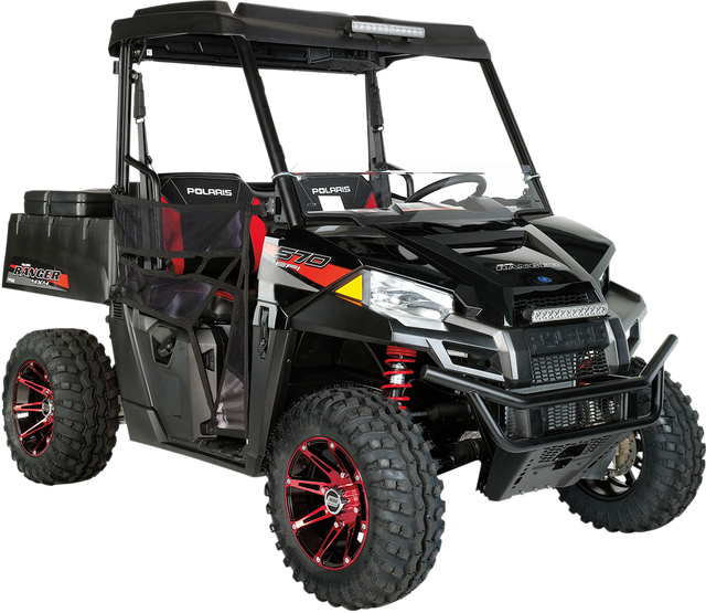 MOOSE OFFROAD Wheel - 387X - Front - Anodized Red/Black - 12x7 - 4/156 - 4+3 387MO127156BWR4